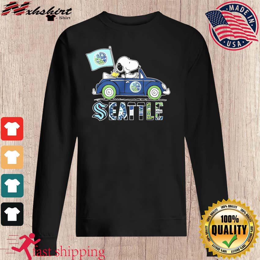 Seattle Seahawks Snoopy Plays The Football Game Shirt - Shibtee