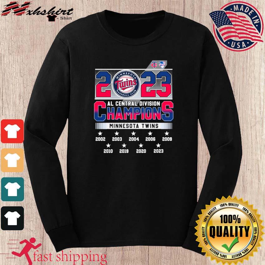 2023 Al Central Division Champions Minnesota Twins Shirt by