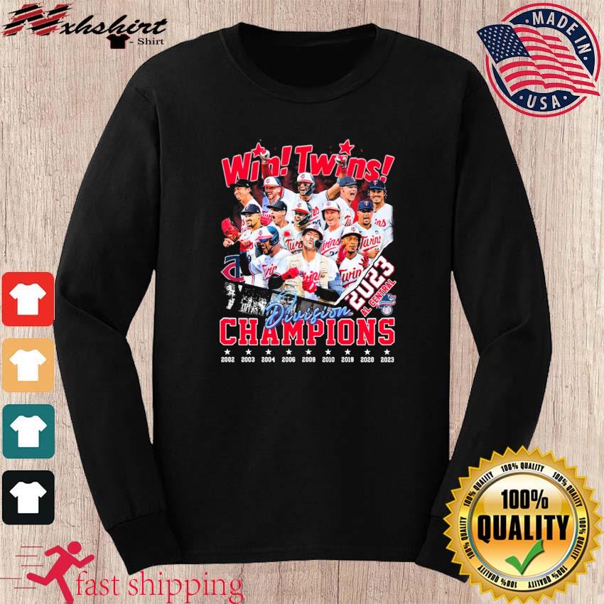 Minnesota Twins 2023 Al Central Division Champions Signatures Shirt