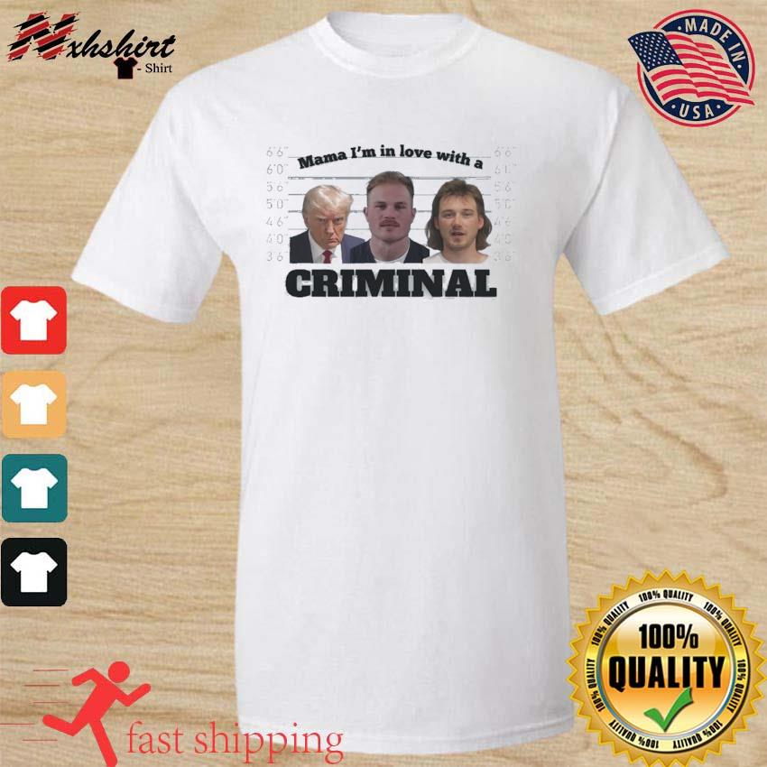 Zach Bryan Morgan Wallen Donald Trump Mugshot Criminal Shirt