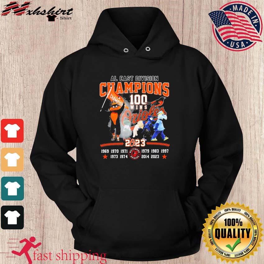 Baltimore Orioles 100 Wins AL East Division Champions 2023 Shirt, hoodie,  sweater, long sleeve and tank top