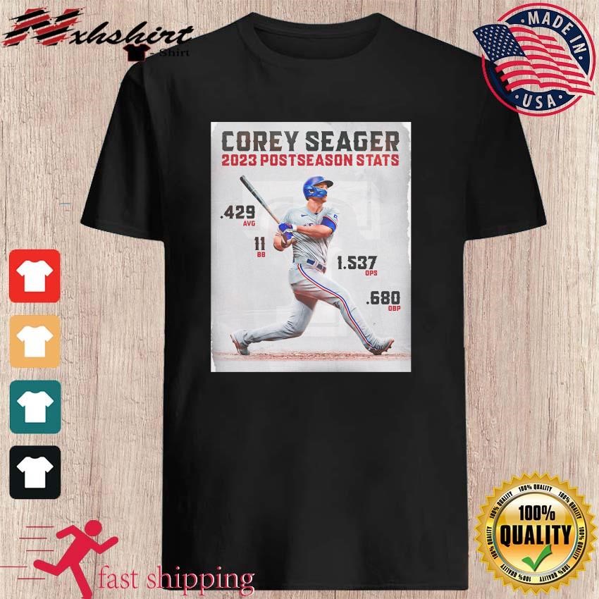 Corey Seager 2023 Postseason Stats Shirt - Danmerch