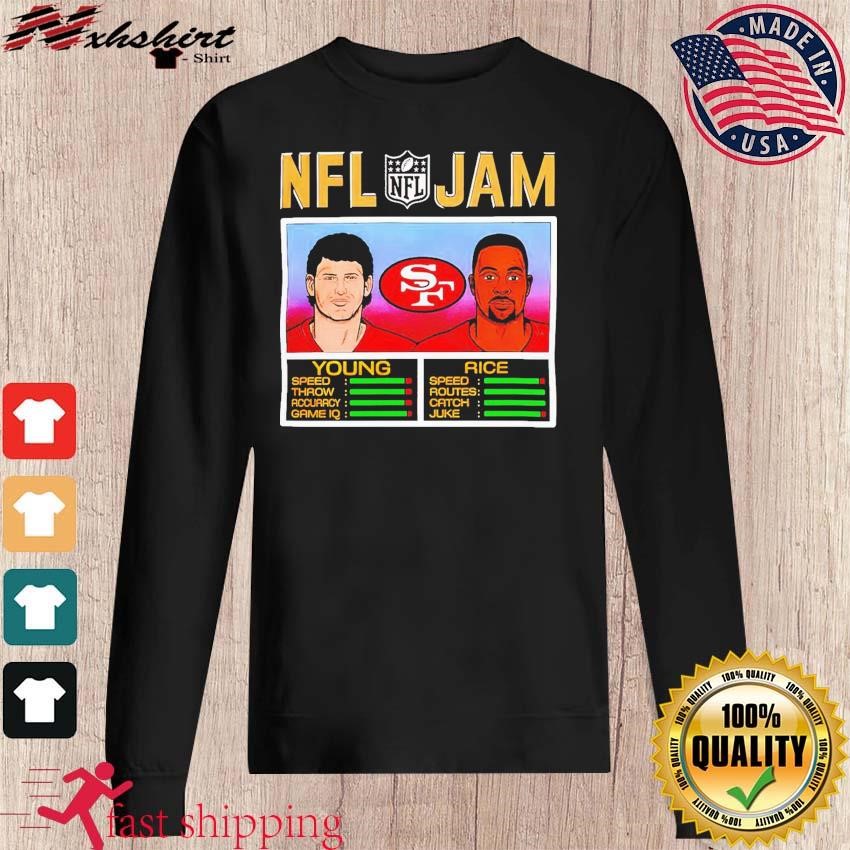 NFL Jam San Francisco 49ers Jerry Rice & Steve Young shirt, hoodie