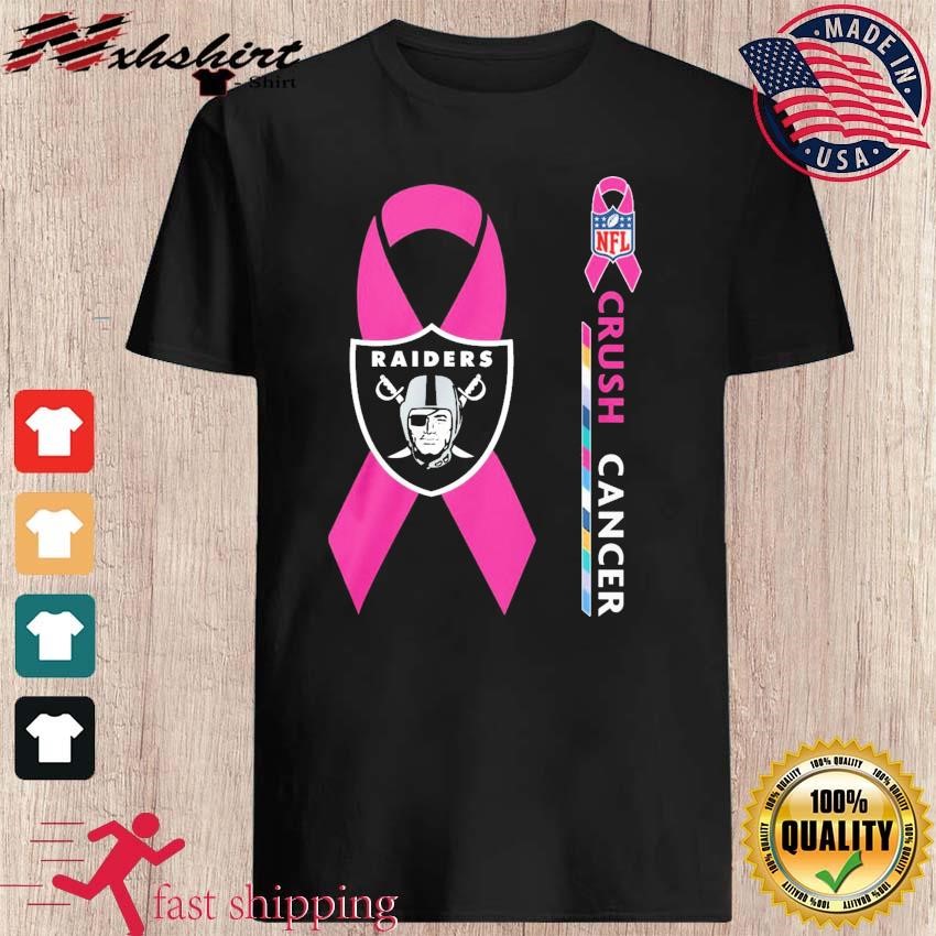 Las Vegas Raiders NFL Crush Cancer shirt, hoodie, sweater, long