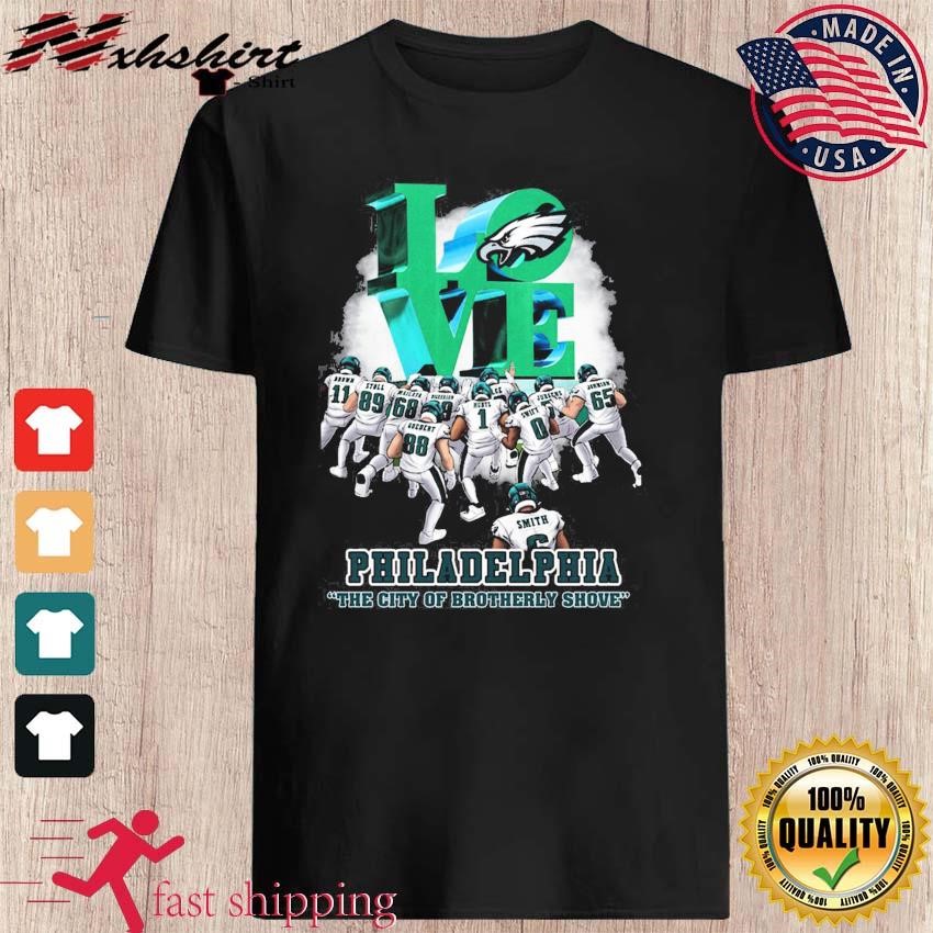 Philadelphia Eagles love the city of brotherly shove shirt, hoodie