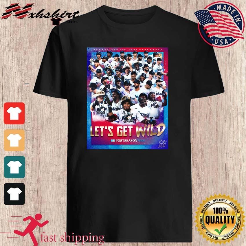 Miami Marlins Let's Get Wild Postseason 2023 Shirt - Guineashirt Premium ™  LLC