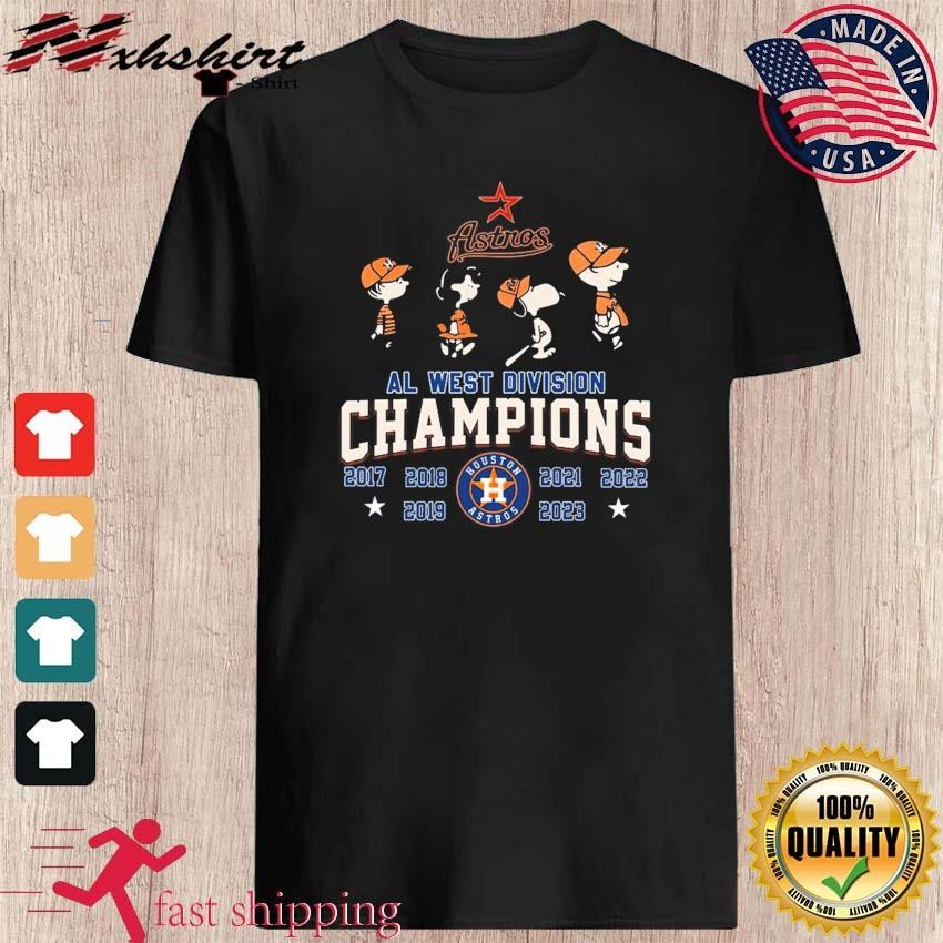 Peanuts Snoopy And Friend Houston Astros 2017-2023 Al West Division Champions  Shirt, hoodie, sweater, long sleeve and tank top