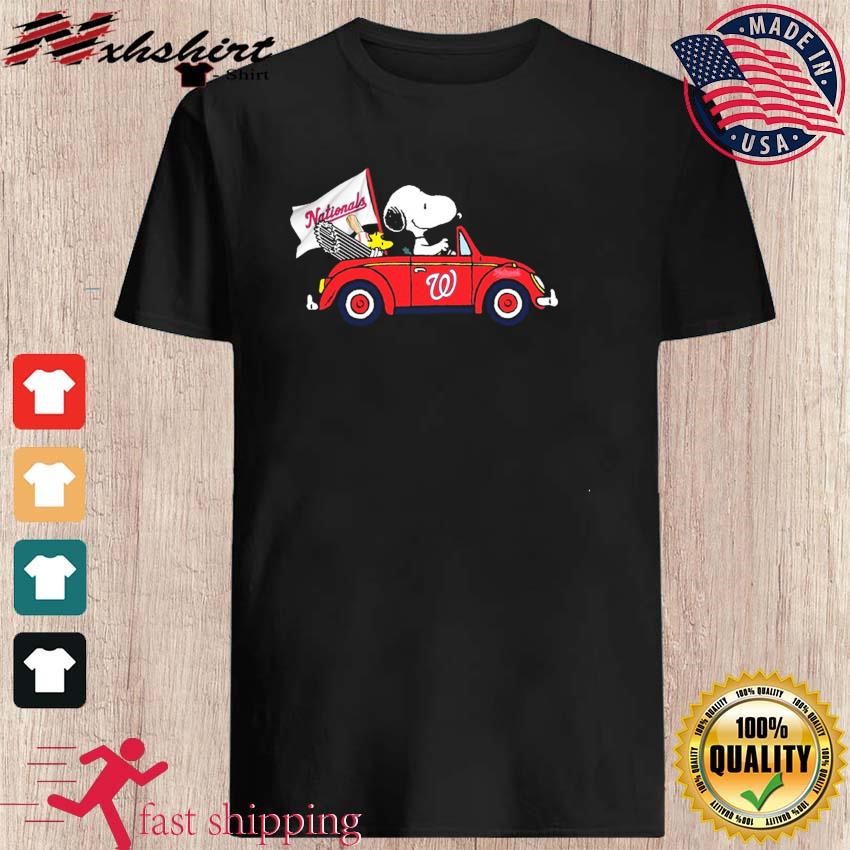 Peanuts Snoopy And Woodstock Washington Nationals On Car Shirt, hoodie,  sweater, long sleeve and tank top