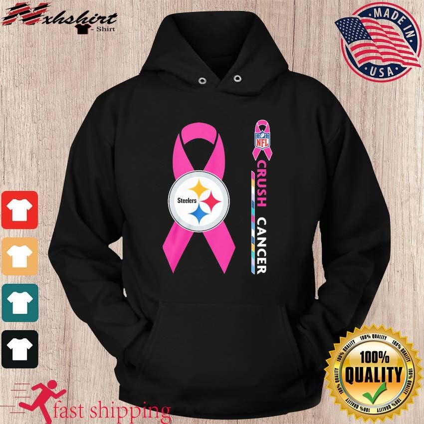 Official Pittsburgh Steelers NFL crush cancer T-shirt, hoodie