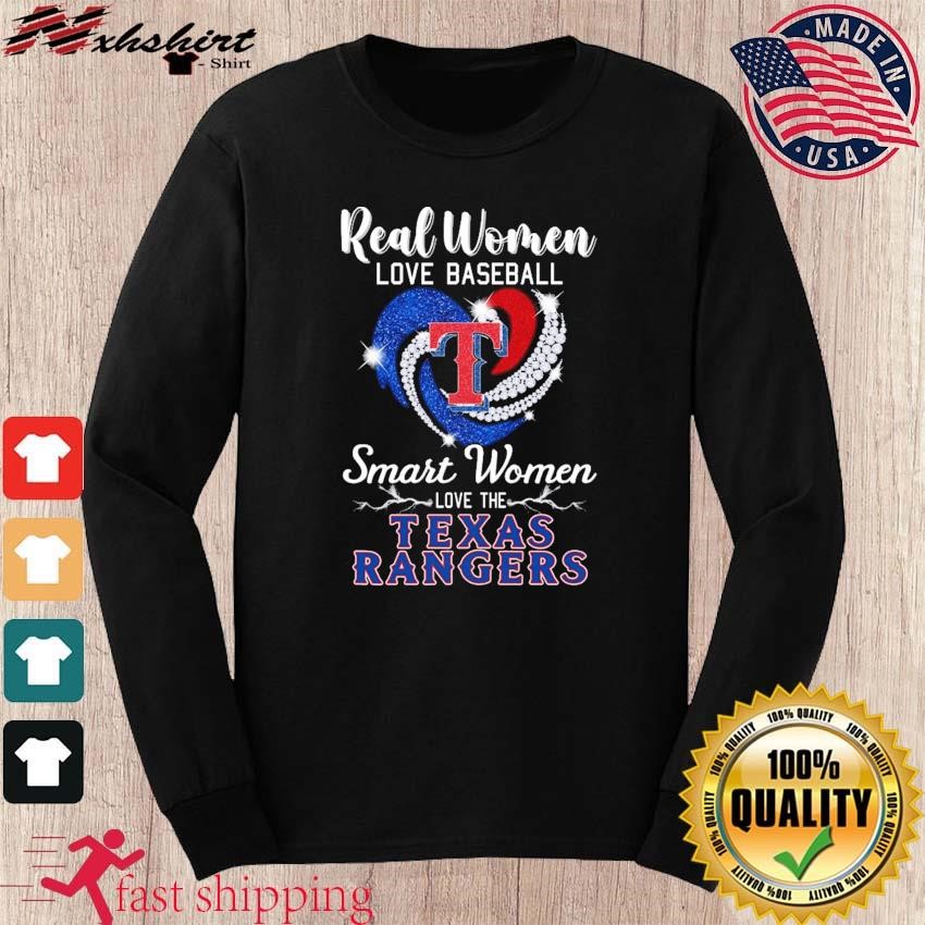 Real Women Love Baseball Smart Women Love The Texas Rangers Postseason  October Shirt, hoodie, sweater, long sleeve and tank top