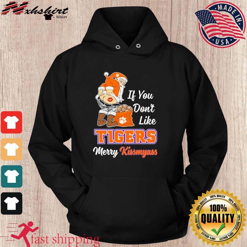 Santa Claus If You Don't Like Detroit Tigers Merry Kissmyass t-shirt,  hoodie, sweater, long sleeve and tank top