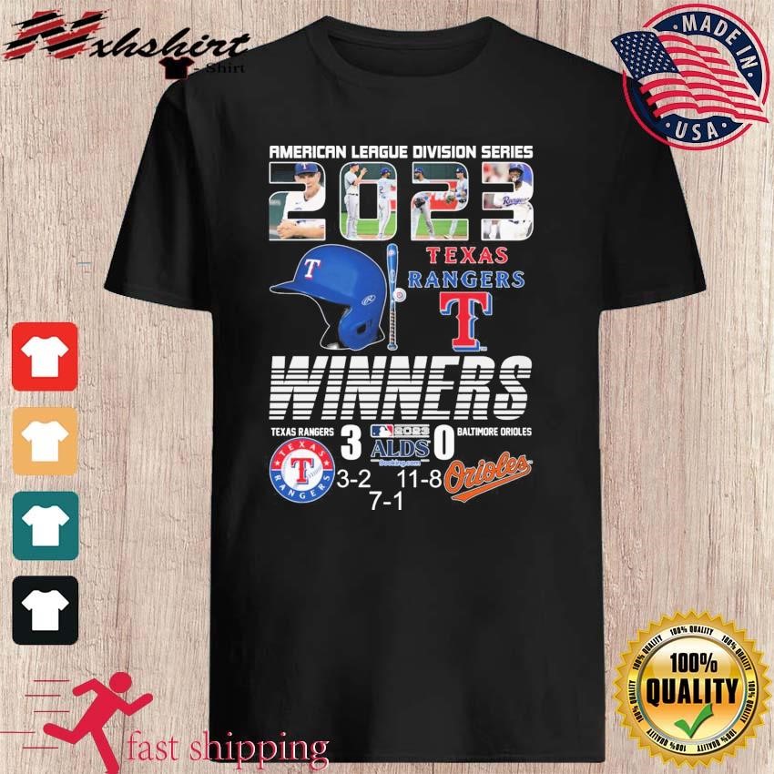 Official Texas rangers American league divison series winner orioles shirt,  hoodie, sweatshirt for men and women