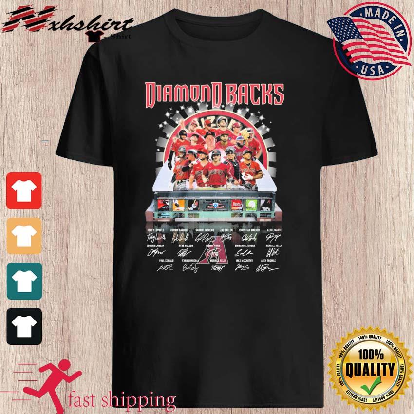 Arizona Diamondbacks All Team Players Stadium Signatures Shirt