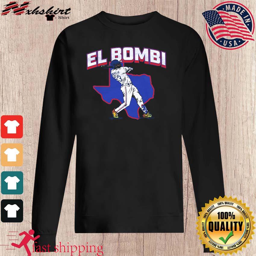 Official adolis Garcia El Bombi Adolis Garcia T-Shirts, hoodie, tank top,  sweater and long sleeve t-shirt