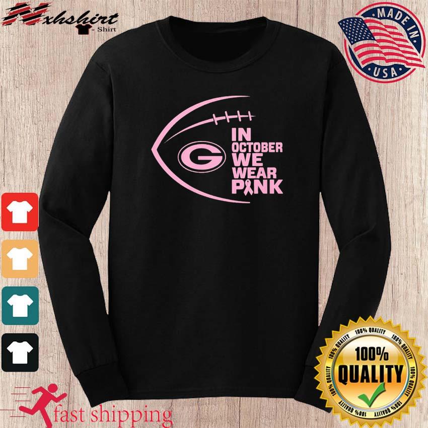 Green Bay Packers In October We Wear Pink Men's T-Shirt