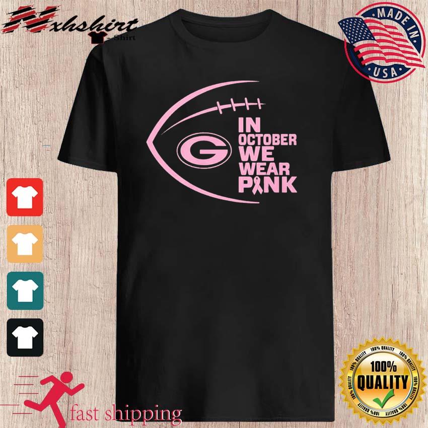 Green Bay Packers In October We Wear Pink Men's T-Shirt