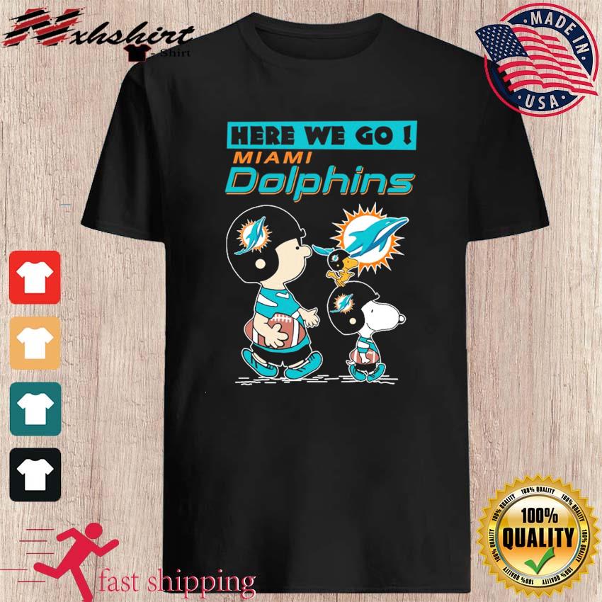 Cute Snoopy Miami Dolphins Logo Heartbeat Shirt - Togethertee