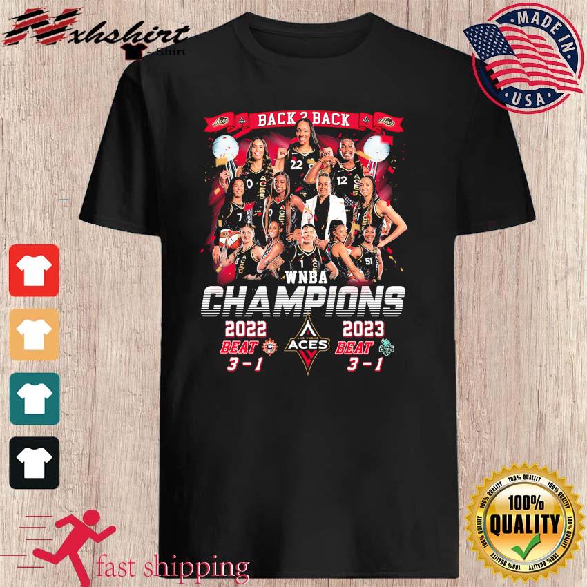 Las Vegas Aces Back 2 Back WNBA Champions 2022 2023 logo shirt, hoodie,  sweater, long sleeve and tank top