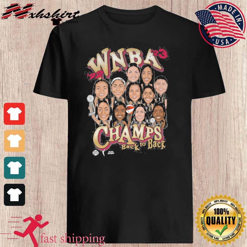 WNBA Back to back Champions Shirt Las Vegas Aces 2d t shirt - Owl