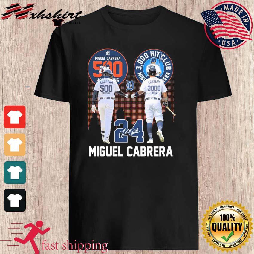 Legend Miguel Cabrera 500 Hr And 3000 Hits Signature Shirt, hoodie