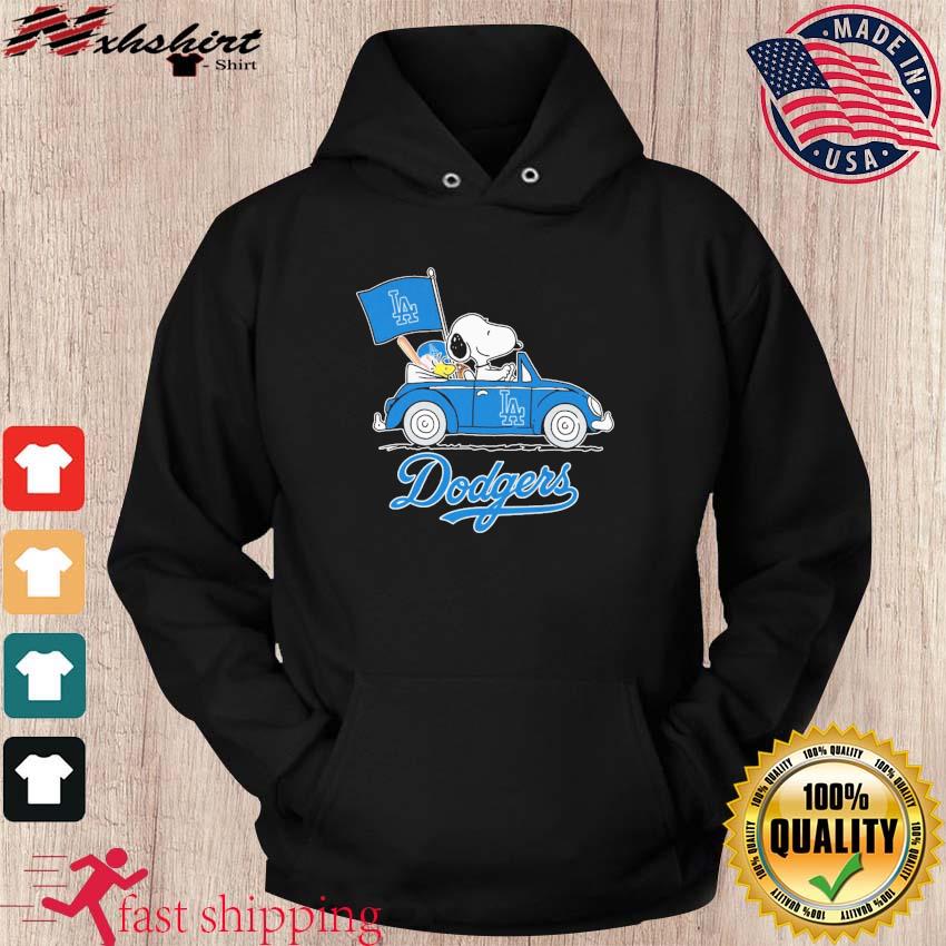 Los Angeles Dodgers Peanuts Snoopy And Woodstock On Car Shirt, hoodie,  sweater and long sleeve