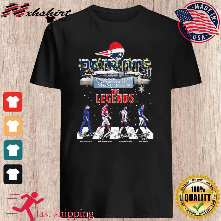 New England Patriots The Legends Christmas Abbey Road Signatures Shirt -  Peanutstee