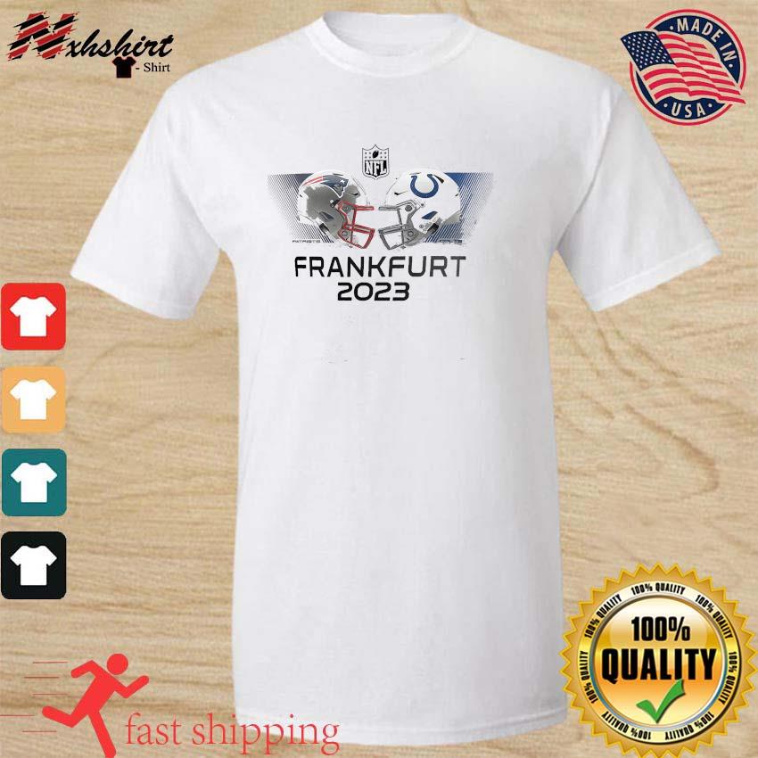 Official NFL 2023 Germany Frankfurt Games Match Up Indianapolis Colts Vs  New England Patriots Graphic Shirt, hoodie, sweater, long sleeve and tank  top