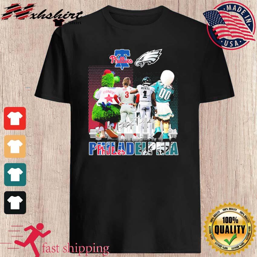 Awesome bryce Harper and Jalen Hurts Philadelphia sport team, Phillies and  Eagles signatures shirt, hoodie, sweater, long sleeve and tank top