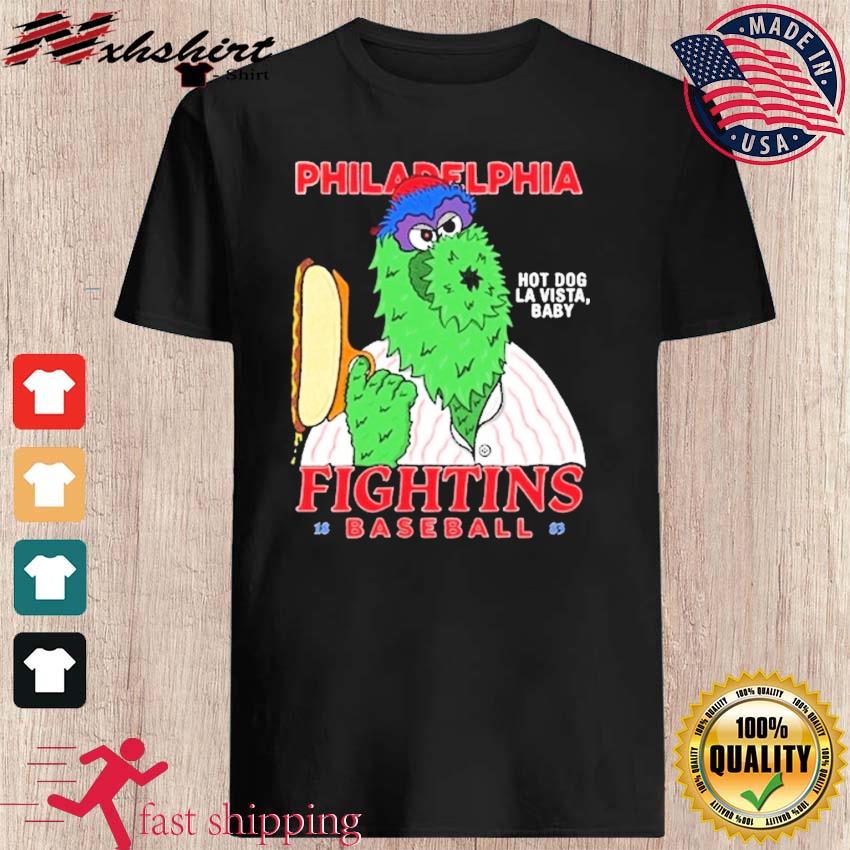 Philly Phanatic hot dog vista baby Fighting Baseball Shirt - Limotees