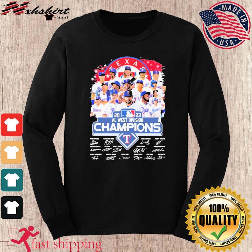 Texas Rangers Al West Champs 2023 Tee Shirt - HollyTees