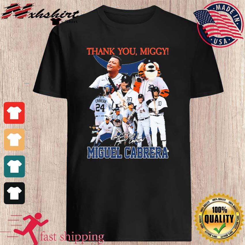 Thank You Miggy Legend Miguel Cabrera Signaturees Shirt, hoodie, sweater,  long sleeve and tank top