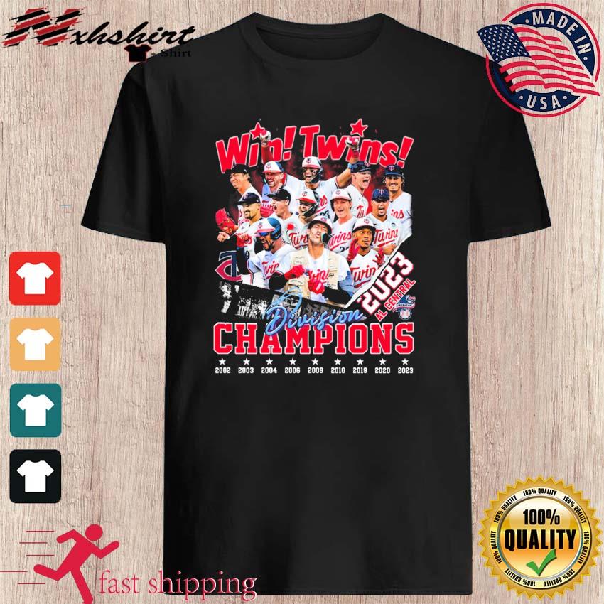 HOT - Minnesota Twins 2023 Postseason 2023 AL Central Division Champions T- Shirt