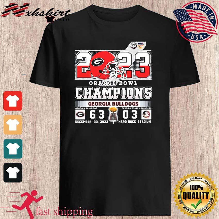 2023 Orange Bowl Champions Georgia Bulldogs 63-03 FSU The Largest ...