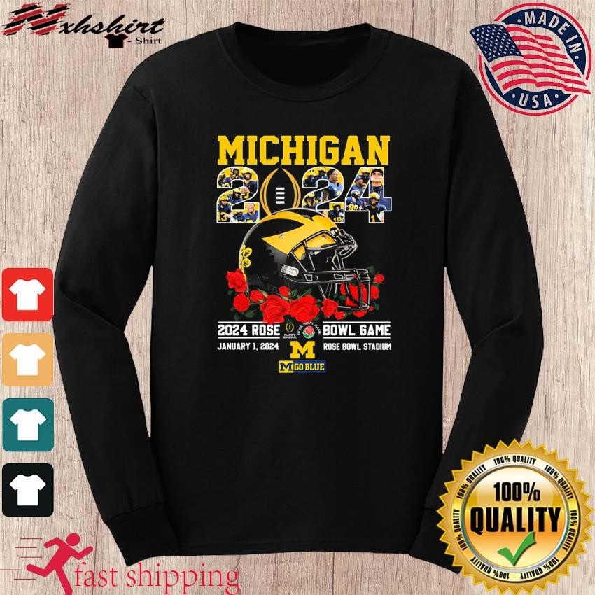 Go Blue Michigan Wolverines 2024 Rose Bowl Game Shirt, hoodie, sweater ...
