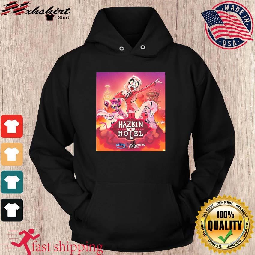 Official Official Poster Hazbin Hotel Releasing January 19 on Prime Video  shirt, hoodie, sweater and long sleeve