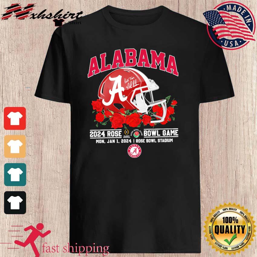 Official university Of Alabama Football 2024 Rose Bowl Game Helmet