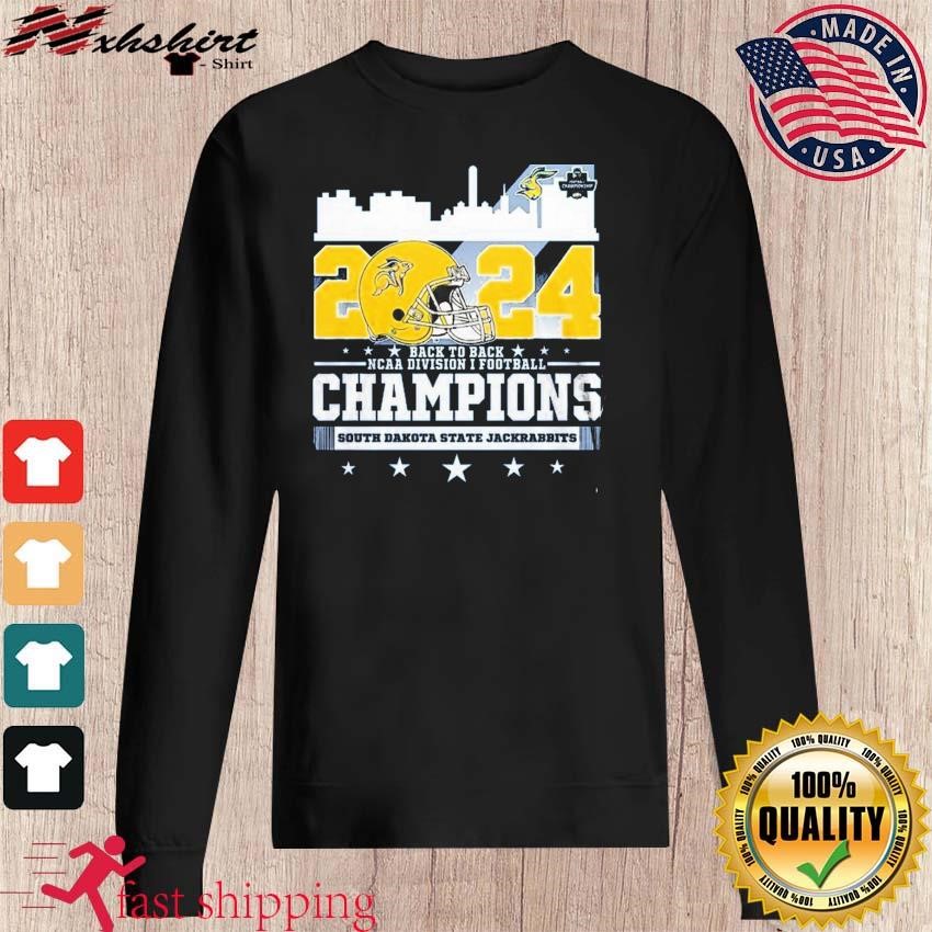 2024 Back To Back NCAA Division I Football Champions South Dakota State   2024 Back To Back NCAA Division I Football Champions South Dakota State Jackrabbits Skyline Shirt Sweater 