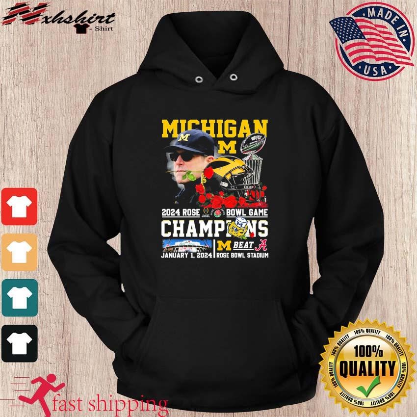 Michigan Jim Harbaugh Trophy 2024 Rose Bowl Game Champions Beat Alabama ...