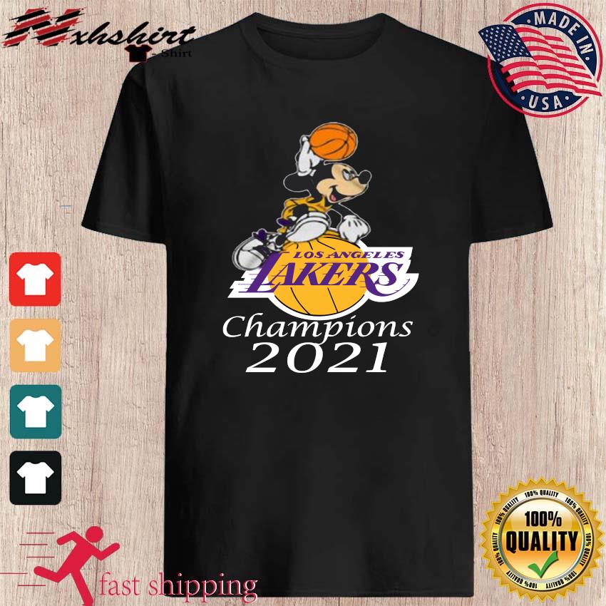 Lakers Mickey Mouse NBA Champions 2021 Shirt, hoodie, sweater, long sleeve  and tank top