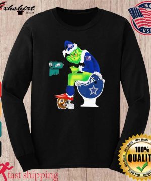 Official The Grinch Dallas Cowboys Shitting On Toilet Washington Redskins  And Other Teams New York Giants Christmas 2021 shirt, hoodie, sweater, long  sleeve and tank top