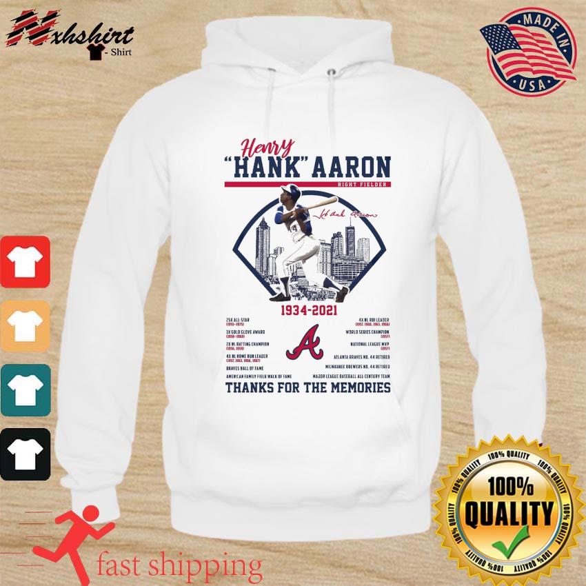 Hank Aaron Atlanta Braves Number 44 Shirt, hoodie, sweater, long sleeve and  tank top