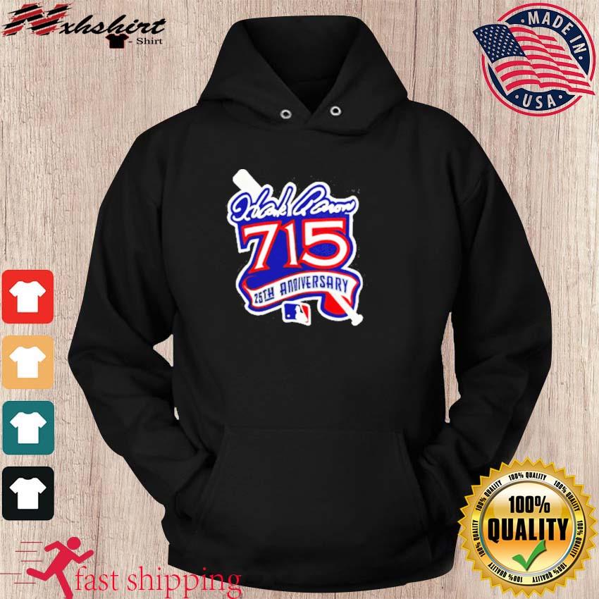 RIP Hank Aaron Vintage 90s MLB Hank Aaron 25th Anniversary Tee Shirt Hoodie  Tank-Top Quotes