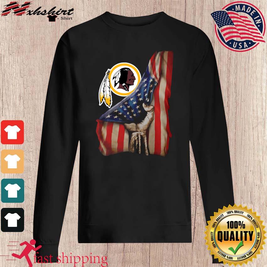 Washington Redskins Logo And American Flag Drop 2021 Shirt, hoodie,  sweater, long sleeve and tank top